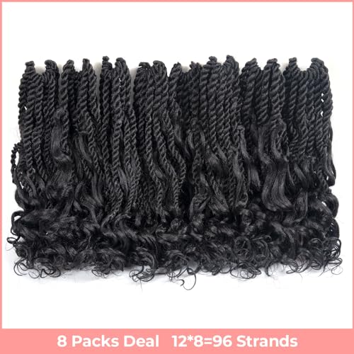 ToyoTress Boho Island Twist Crochet Hair 12 Inch 8 Pack