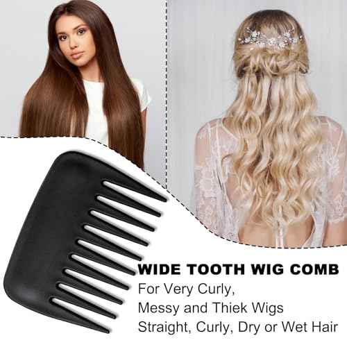 Wig Brushes for Synthetic Hair Wig Comb Set 3 Row Wire Brush Hair Extension Wire Loop 3 PCS