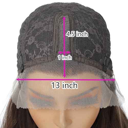 Ombre Blonde Balayage 613 Wavy Wig for Women 20 Inch Middle Part Lace Frontal Wig HD Lace Natural Looking Synthetic Heat Resistant Fiber Wig