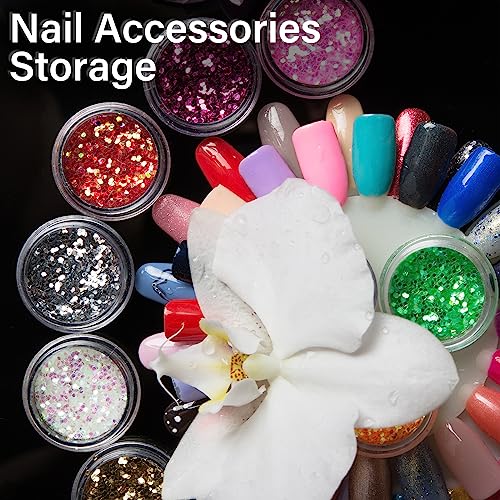 Jinei 500 Pcs 3g Empty Sample Containers with Lids Bulk Small Plastic Sample Jars Round 3ml Tiny Clear Lip Balm Lotion Pot and 50 Pcs Mini Cosmetic Spatula for Make up Powder Oils Paint Creams