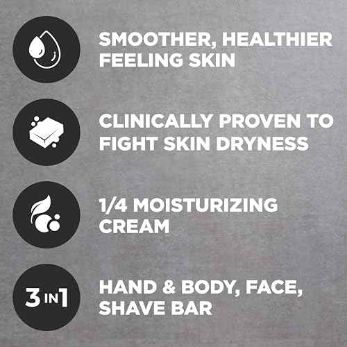 Dove Men+Care Hidratante Coco + C?tricos Hand & Body Face + Shave Bar 6 Count for Hydrated Skin 3.75 oz