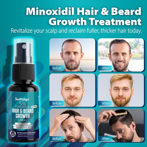 5% Minoxidil Hair & Beard Growth Oil Spray with Biotin