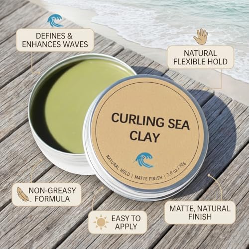 Louma Matte Texturizing Hair Clay for Men, 2.0 oz