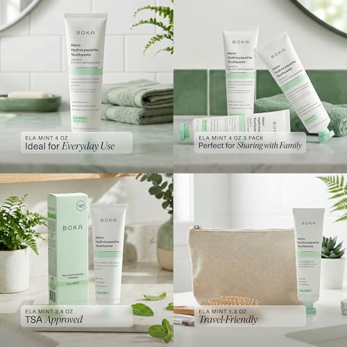 Boka Ela Mint Fluoride-Free Nano Hydroxyapatite Toothpaste (4 oz)