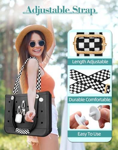 Bogg Bag Strap with Neoprene Handle Wrap & Key Holders