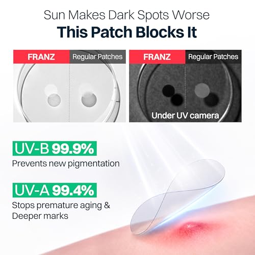 FRANZ Invisible Post-Acne Mark Patches, 72 Count | UPF 50+