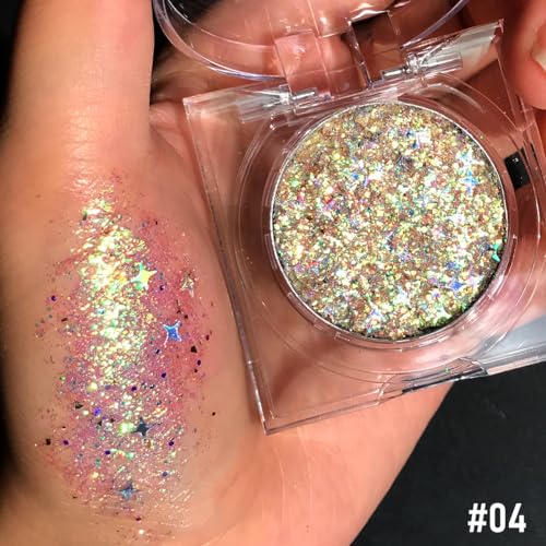 Holographic Body Glitter Gel | Waterproof Face & Hair Sparkle