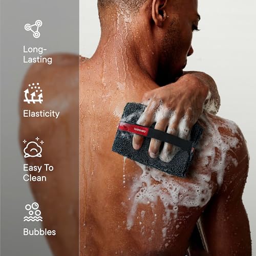 Caveem Exfoliating Body Scrubber, 2 Pack - Double-Sided Coarse