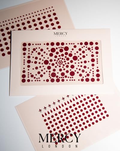 Maroon Velvet Bindis by Mercy London – Face Jewels Multipack