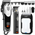 Professional Cordless Hair Clippers for Men - LED Display Hair Trimmer & Beard Trimmer Kit, Rechargeable Hair Cutting Machine with Precision Blades, Gifts for Dad Father's Day, Christmas
