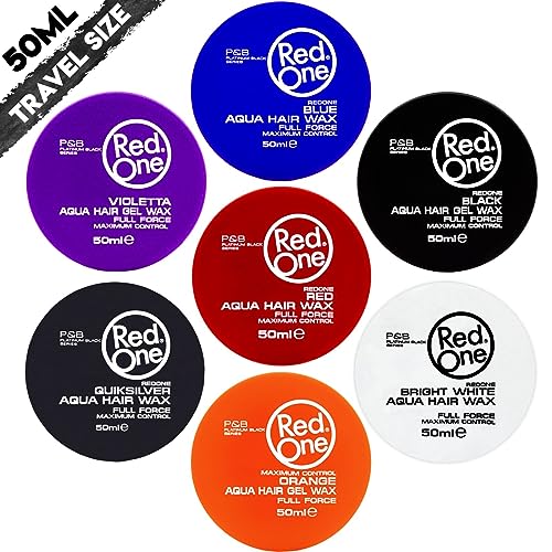 Redone Hair Styling Aqua Wax - 50 ml/1.69 Fl Oz Travel Size | Edge Control | Ultra Hold Hair Gel | Strawberry Scent | For Men & Women's Maximum Control