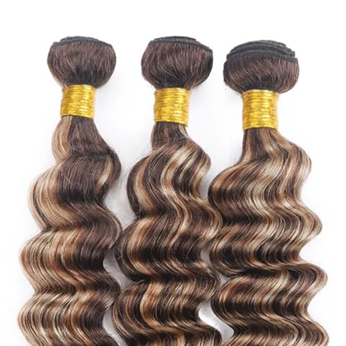 P4613 Deep Wave Human Hair Bundles - 8A Brazilian Virgin Remy