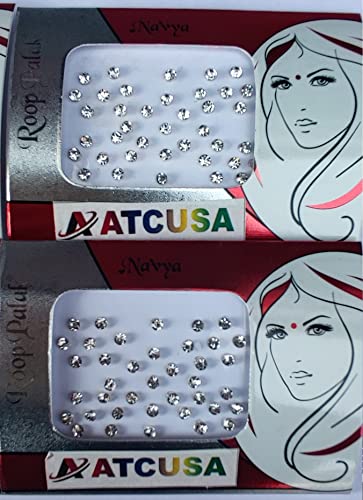 ATCUSA 140+ Crystal Bindi Dots 3mm - Self-Adhesive Face Jewels