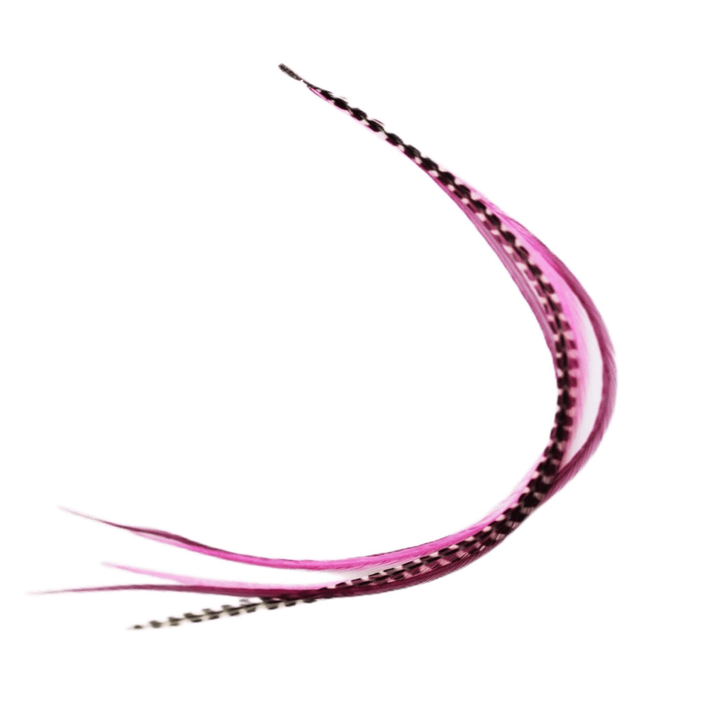 Genuine 4"- 7" Pinks & Purples Feathers for Hair Extension! 5 Feathers