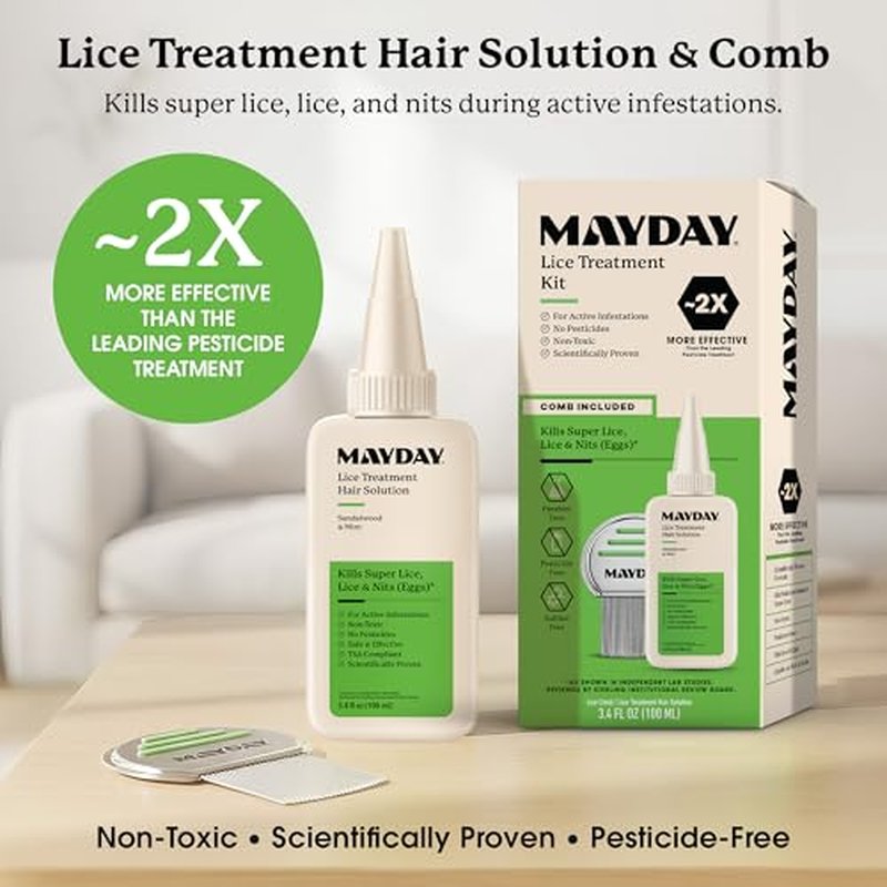 Lice Treatment with Comb - 3.4oz Hair Care Set