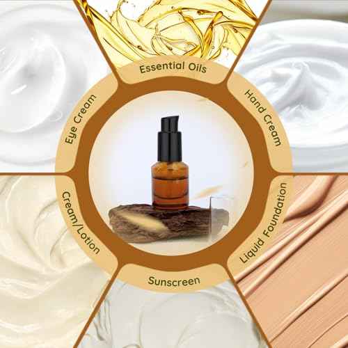 Segbeauty 0.5oz Frosted Glass Pump Bottle Dispenser, 3pcs Empty Travel Size Bottles with Pump, 15ml Refillable Travel Lotion Container, Mini Liquid Containers for Creams Oils Bottle in Mixed Color