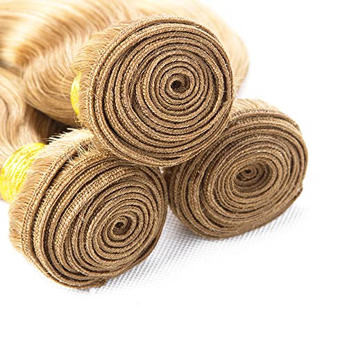 P27/613 Blonde Deep Wave Human Hair Bundles 18-22 inch