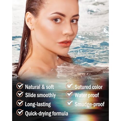 Eyebrow Pomade Kit,Long Lasting Waterproof Medium Brown Tinted Eye Brow Pomade Set with Brush Razor,Smudge-proof Eyebrow Cream Tint Brow Tinting Gel,Christmas Makeup Gift for Women Girl-02