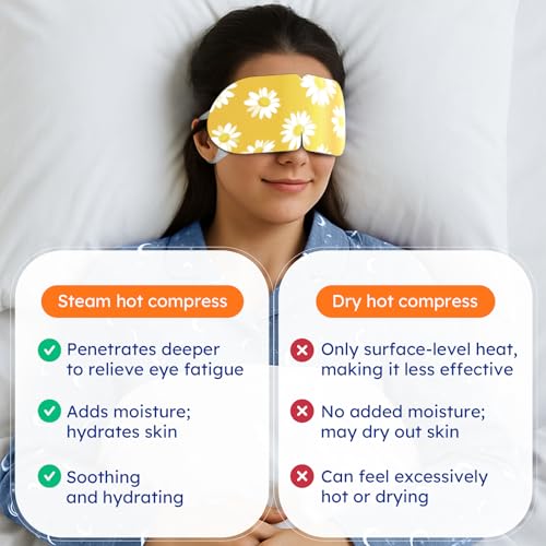 16 Pack Steam Eye Mask Variety Set Lavender Chamomile Jasmine and Unscented, Heated Eye Masks for Dry Eyes Puffiness and Relaxation, Self Heating Warm Compress for Sleep and Travel