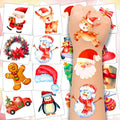 winthrop 240 Pcs Bulk Christmas Temporary Tattoos for Kids, Individually Wrapped Safety Waterproof Tattoos Stickers, Best Choice for Christmas Goody Bag Stuffers, 60 Different Designs Santa Snowman