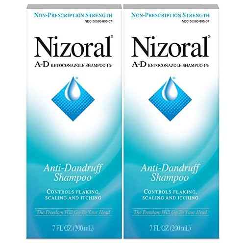 Nizoral A- D Anti-Dandruff Shampoo Value Pack, Blue, Fresh, 7 Fl Oz (Pack of 2)