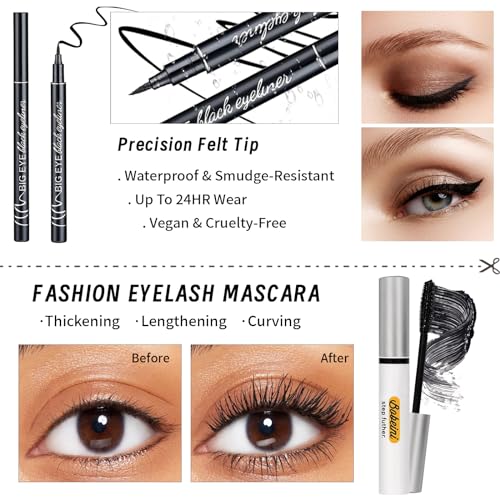 YBUETE Complete Makeup Kit for Women & Teens - 40 Eyeshadow Colors, Brushes, Bag