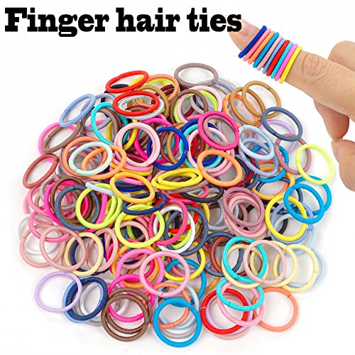 CÉLLOT 360pcs Baby Hair Ties - No Crease Elastic Bands in 36 Colors