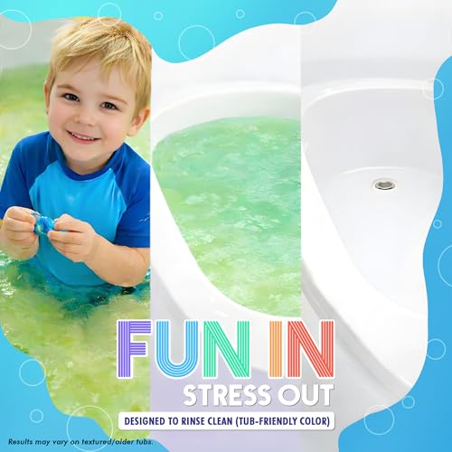 Fizzy Bath Color Tablets for Kids - 150 Non-Toxic Bath Bombs
