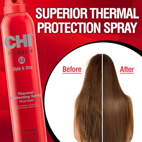 CHI 44 Iron Guard Heat Protectant Hairspray – Firm Hold, 2.6 Oz