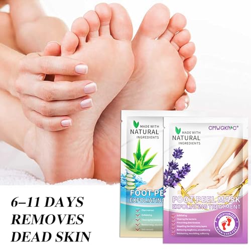 5 Pack Foot Peeling Mask for Soft, Exfoliated Feet - Lavender & Aloe