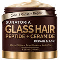 SUNATORIA Glass Hair Mask with Peptide & Ceramide – Deep Repair & Shine, 8.5 fl oz