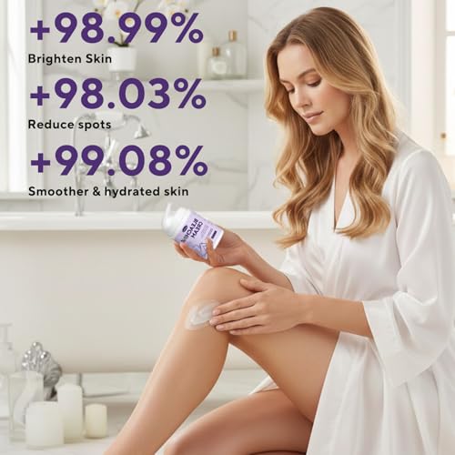 Skin Bleaching Cream, Skin Lightening Cream with Vitamin C for Intimate Areas, Dark Spot Remover for Body, Sensitive, Intimate Areas Underarms, Knees, Elbows, Inner Thighs & Bikini Line, 3.4 Fl Oz