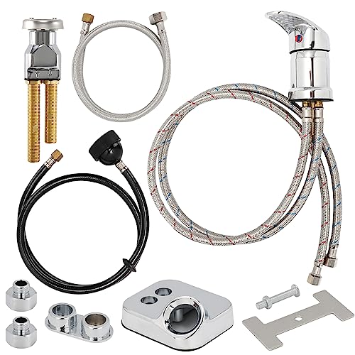 LukLoy Salon Shampoo Bowl Faucet Kit with Vacuum Breaker