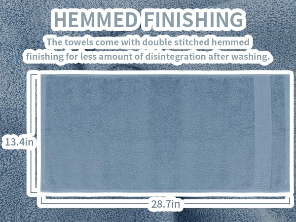 100% Cotton Hand Towels 3-Pack 13x29 Inch