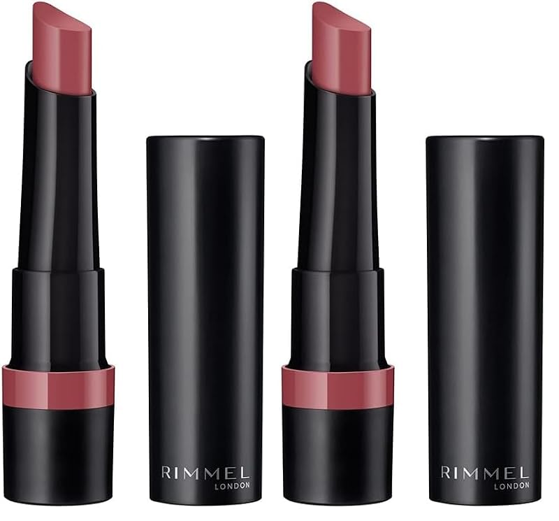 Rimmel Lasting Finish Matte Lipstick 220 Mauve Bliss Pack of 2