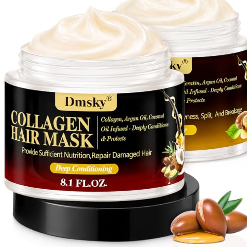 Dmsky Keratin & Collagen Hair Mask - 16.2oz Deep Conditioning Treatment