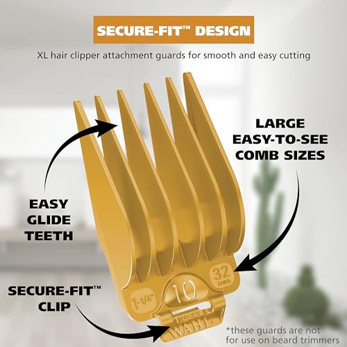 Wahl Clipper Secure Fit Attachment Guards #10 #12 Long Hair