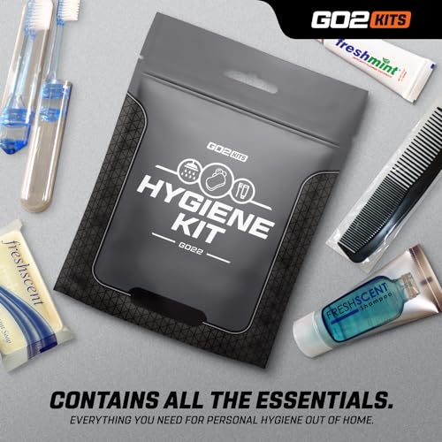 Hygiene Travel Kits with Toothbrush, Soap & Essentials
