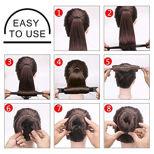 Foam Hair Bun Maker Set with French Twist Clip & Pins