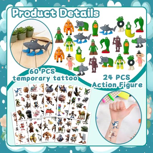 84Pcs Italian Brainrot Party Favors & Action Figures Set