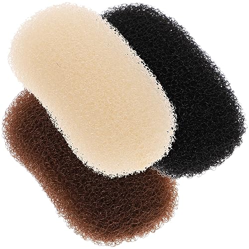 3pc Volume Bump Hair Sponge Inserts & Clips Set