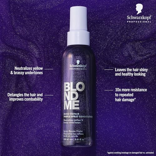 BlondMe Bond Repair Purple Spray Conditioner for Blonde Hair