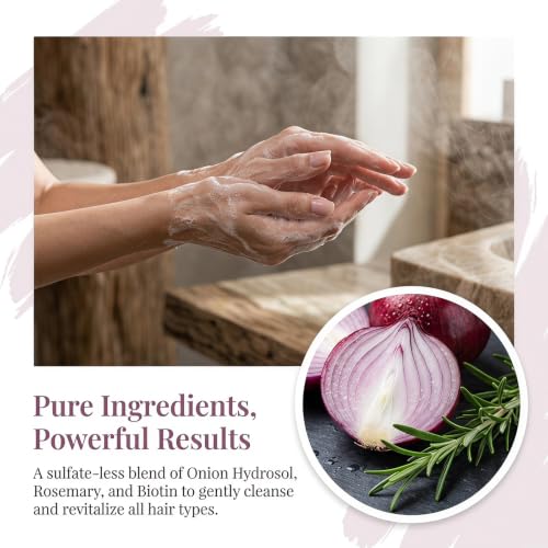 GosBio Onion Hydrosol Shampoo & Conditioner Set for Hair Growth