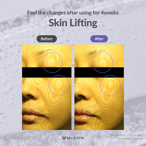 MIZON Hyalugen Le Lift Serum with Hyaluronic Acid and Marine Collagen for Fine Lines Total Face Care Youthful Skin Refreshing Lifting Korean Skincare (1.01 oz)