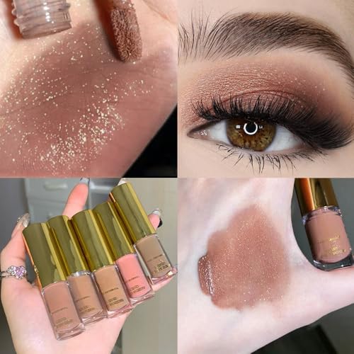Warm Apricot Shimmer Metallic Eyeshadow - Longwear Cream Formula