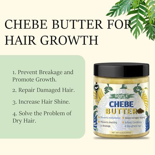 WOZUTUNT Chebe Butter for Hair Growth & Deep Conditioning - 8.8 oz