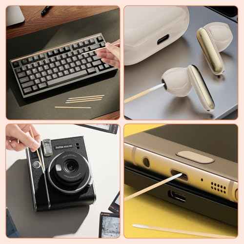 1600PCS Precision Microblading Cotton Swabs, 4 inch Pointed Cotton Swab, Disposable Cotton Sticks for Makeup, Cleaning Nail Polish, Eyebrow, Tattoo Permanent Supplies, Craft