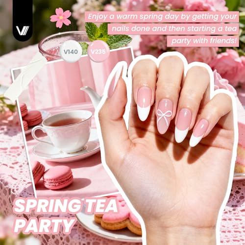VANREESA 148Pcs Gel Nail Polish Kit with UV Light & Drill - 60 Colors