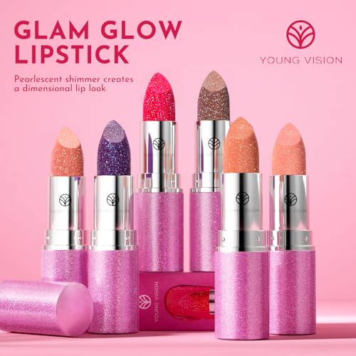 Glam Glow Chameleon Lipstick Set – 3 Color-Shifting Shades