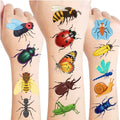 Bug Temporary Tattoos for Kids - 96 PCS Pre-Cut